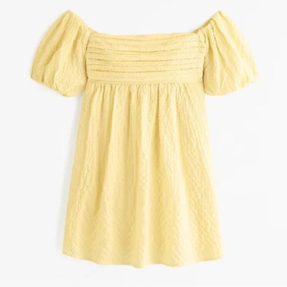 Abercrombie & Fitch Dresses & Skirts - Yellow Abercrombie Emerson Off-Shoulder Dress